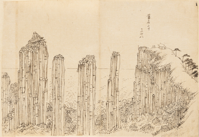 전 김홍도, 《해동명산도(海東名山圖)》, 1788년 이후, 종이에 먹, 각 30.5×43.0cm, 국립중앙박물관 소장